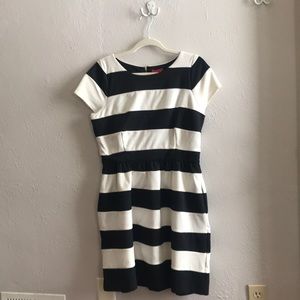 NWT Elle Striped Cocktail Dress